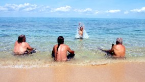 Cooling off in the shallow water